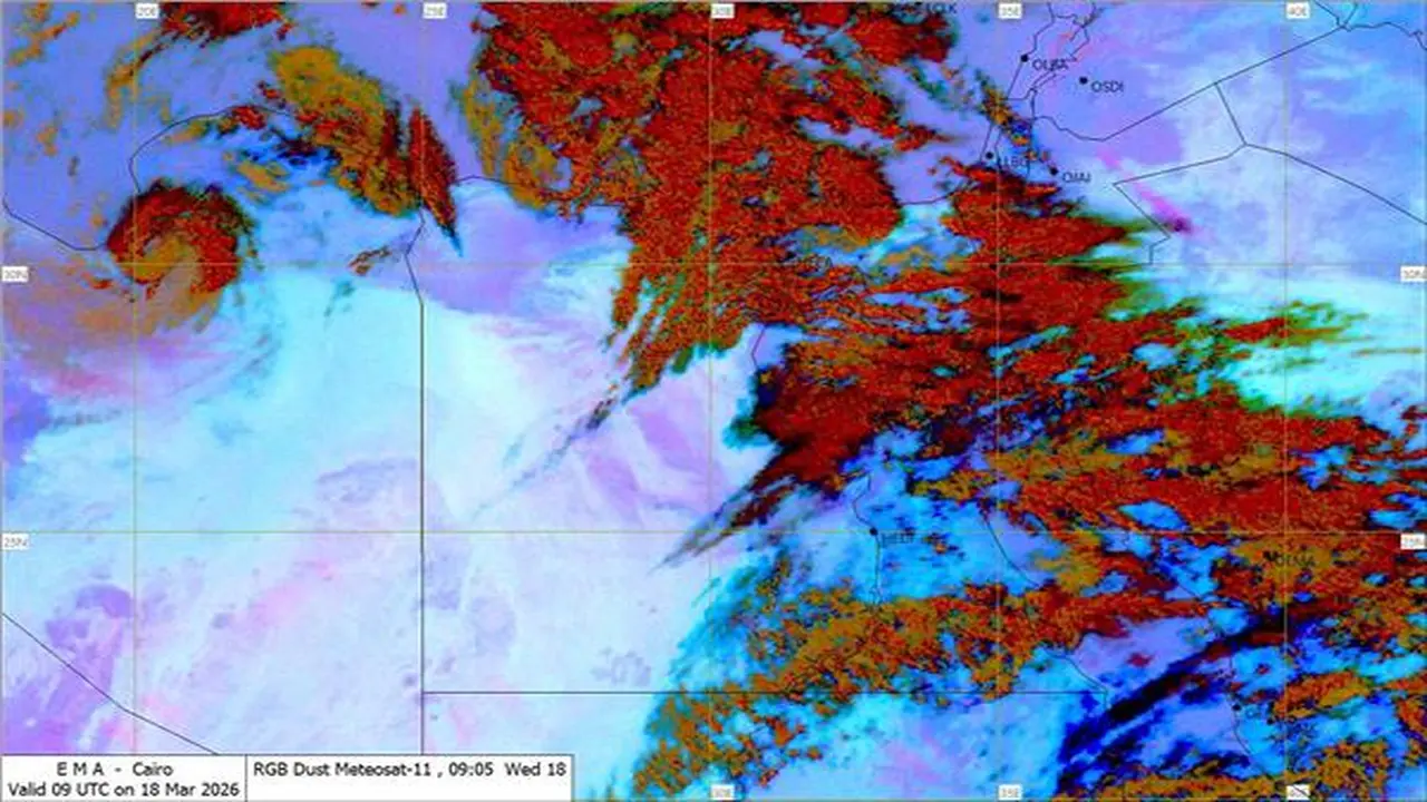 تحذيرات الأرصاد من تشكل سيول على الطرق الرابطة بين البحر الأحمر وشمال الصعيد